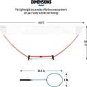EastPoint Easy Setup Badminton Set - 5 ft Net, 4 Rackets & 2 Shuttlecocks - Quick Setup Portable Badminton Net - Official Racket Set for All Skill Levels