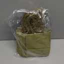 AZOWA Bronzing Gold Gift Bags Mini Kraft Paper Bags with Handles (4.7 x 2.4 x 6 in, Gold, 25 Pcs)