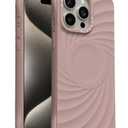 ORNARTO Vortuxe for iPhone 15 Pro Max Case 6.7" | 2X MIL-STD Drop Protection | Compatible with MagSafe | Sleek Aesthetic Liquid Silicone Phone Cover - Latte