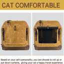 Extra Large Cat Carrier Soft Sided, Portable Small Dog Carrier for 2 Cats, 24"x16.5"x16" Car Travel Folding Comfortable Design, Yellow