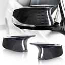 2026 Upgraded Real Carbon Fiber Mirror Caps Fits for Infiniti Q50 Q60 Q70 Accessories, Car Side Door Rearview Mirror Cap Trim Replacement Car Accessories