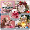 3 x Brown Velvet Ribbon, Vintage Velvet Ribbon 3/8 Inch x 25 Yards, Brown Christmas Ribbons for Gift Wrapping, Christmas Tree Ornaments, Flower Bouquet, Wreath Decorations, Bow Making