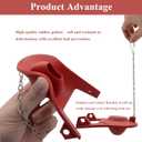 Toilet Flapper Replacement parts for Toilet Flush Valves, 2-Inch, with Flappers and 9.06Inch23mm) Stainless Chains, Universal, Compatible with Kohler, Replacement Parts for WC Repair (3)