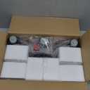 3-Light Bathroom Light Fixtures, 17.23" Black Modern Vanity Lights with Clear Glass Shade, Bathroom Wall Lamp for Mirror Kitchen Living Room Hallway Cabinet Porch