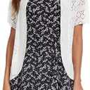 XUNZRLN Women's Open Front Bolero Shrug Lightweight Knit Hollow Out Cropped Cardigan, White,S