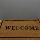 PLUS Haven Coco Coir Door Mat with Heavy Duty Backing, Welcome Doormat, 17.5x30 Size, Easy to Clean Entry Mat, Beautiful Color and Sizing for Outdoor and Indoor uses, Home Dcor