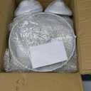 Fivenl 8 Pcs Cake Stand White Metal Dessert Table Display Set, 3-Tier Cupcake Stand, Cake Display Tower and Cookie Tray Rack Serving Tray for Birthday Party, Weddings, Baby Shower (White)