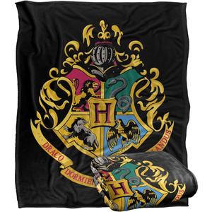 Harry Potter Hogwarts Crest Officially Licensed Silky Touch Super Soft Throw Blanket 50" x 60"