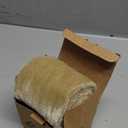 Ribbli Light Champagne Velvet Ribbon 3 Inch Handmade Frayed Vintage Christmas Ribbon for Gift Wrapping Christmas Tree Ornament Wreath Craft Home Decor-3 Yards