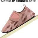 JIASUQI Baby Boys and Girls Barefoot Swim Water Skin Shoes Aqua Socks for Beach Swim Pool (18-24 Months Infant, Nu Pink)