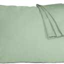Pillow Cases, King Size Cotton Percale Weave Pillowcases, Pre-Shrunk Breathable and Hypoallergenic Pillowcases, Set of 2 (2 Piece King 20 Inch x 40 Inch, Sage Green)