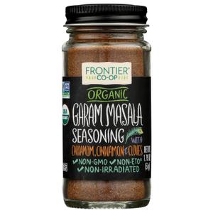 Frontier Herb Organic Garam Masala Seasoning, Kosher, USDA Certified Organic, Non-GMO, 1.79 Ounce (Pack of 12) (EXP 03/01/28)