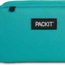 PackIt Freezable Snack Box, Teal, Built with ECOFREEZE Technology, Collapsible, Reusable, Zip Closure with Buckle Handle, Designed For Work Snacks, Fresh Snacks On the Go, Adults, and All Ages