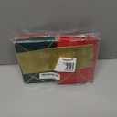 50 Pack Christmas A4 Envelopes with Folded Cards & Gold Stickers - 4x6 Gold Envelopes for Office, Wedding, Invitations, Graduation, Baby Shower (Christmas Red/Green)