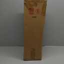 Vintage Floor Candelabra - 41" Tall Antique Gold Candle Holder with Glass Lantern, Rustic Gothic Metal Pillar Stand for Home Decor, Wedding & Event Centerpiece