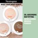 Neutrogena SkinClearing Pressed Mineral Powder Compact for Acne Prone Skin, Oil Absorbing Acne Makeup with Salicylic Acid helps to Cover, Treat & Prevent Breakouts, Buff 30,.38 oz