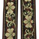 ZANQANO Purse Strap Replacement Crossbody Bag Women Wide Adjustable Jacquard Woven Handbag Straps (Vintage Flower G)