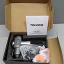 TOLOCO Massage Gun, Deep Tissue Back Massage for Athletes for Pain Relief, Percussion Massager with 10 Massages Heads & Silent Brushless Motor, Mothers Day Gifts, Grey