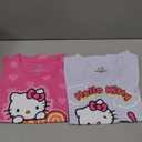 Hello Kitty Sanrio Girls 4 Pack Short Sleeve T-Shirt for Little and Big Kids, Size 10