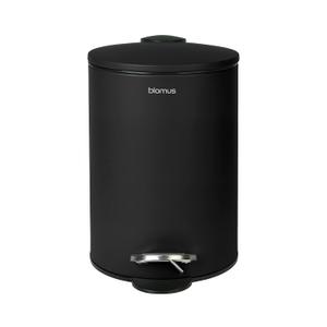 Blomus TUBO Pedal Bin Wastepaper Basket - Black
