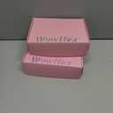 2 x Travel Jewelry Organizer Case with Zipper and Mirrored Charm, Small Portable Jewelry Storage Bag for Rings, Necklaces, Earrings, Travel Pouch, Gift for Teen, Holographic Pink