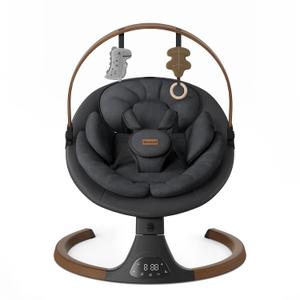Monamii Baby Swings for Infants, Bluetooth Infant Swing with Music Speaker | Baby Swing with 5 Speeds, Remote Control, IMD Touch Panel, 3 Timer Settings, for Indoor & Outdoor Use