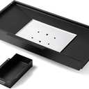 G470-0800-W1 Grease Tray Grill Replacement Parts for Charbroil Performance 5 4 Burner Grill Parts Drip Pan 463347519 463342119 463347017 463335517 Grease Drip Tray with Catch Pan Grill Accessories