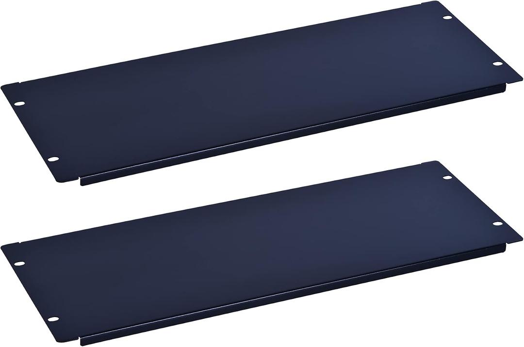 RackPath 4U Blank Rack Mount Panel Spacer for 19in Server Rack Enclosure or Network Cabinet 2 Pack