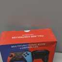 Wireless Switch Controller for Nintendo Switch/Switch 2/Lite/OLED Controller, Switch Controller with a Mouse Touch Feeling on Back Buttons, Extra Switch Pro Controller with Wake-up,Programmable, Turbo Function (Red+Blue)