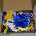 Lyrow Blue and White Graduation Money Lei Class of 2026 Ribbon Money Lei Graduation Cash Gift for Congrats Graduates Grad Leis with Cash Holder for Senior High School Party Supplies (Classic)