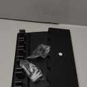 Pool Cue Rack Stick Holder - Wall Mount Billiards Pool Cue Rack Oak Solid Hardwood Pool Cue Set Holder for 6 Cues Sticks Storage Pool Table Accessories Equipment Organizer (Black)