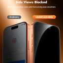 UNBREAKcable Privacy Screen Protector for iPhone 17 Pro Max, Shatterproof Tempered Glass [True 28Anti Spy] [9H Hardness] [Easy Installation Frame] Private Protector for iPhone 6.9inch-2 Pack