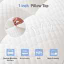 Dual Layer 3 Inch Memory Foam Mattress Topper Queen Size, 2 Inch Cooling Gel Memory Foam Plus 1 Inch Pillow Top Mattress Pad Cover, with 8-21 Inch Deep Pocket