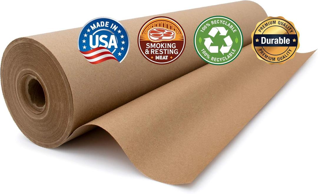 Industrial Grade Paper for Moving & Packing | Shipping, Gift Wrapping, Arts, Crafts & Table Settings | Recycled Kraft Paper Roll | 24 inches x 100 feet | by Paper Pros