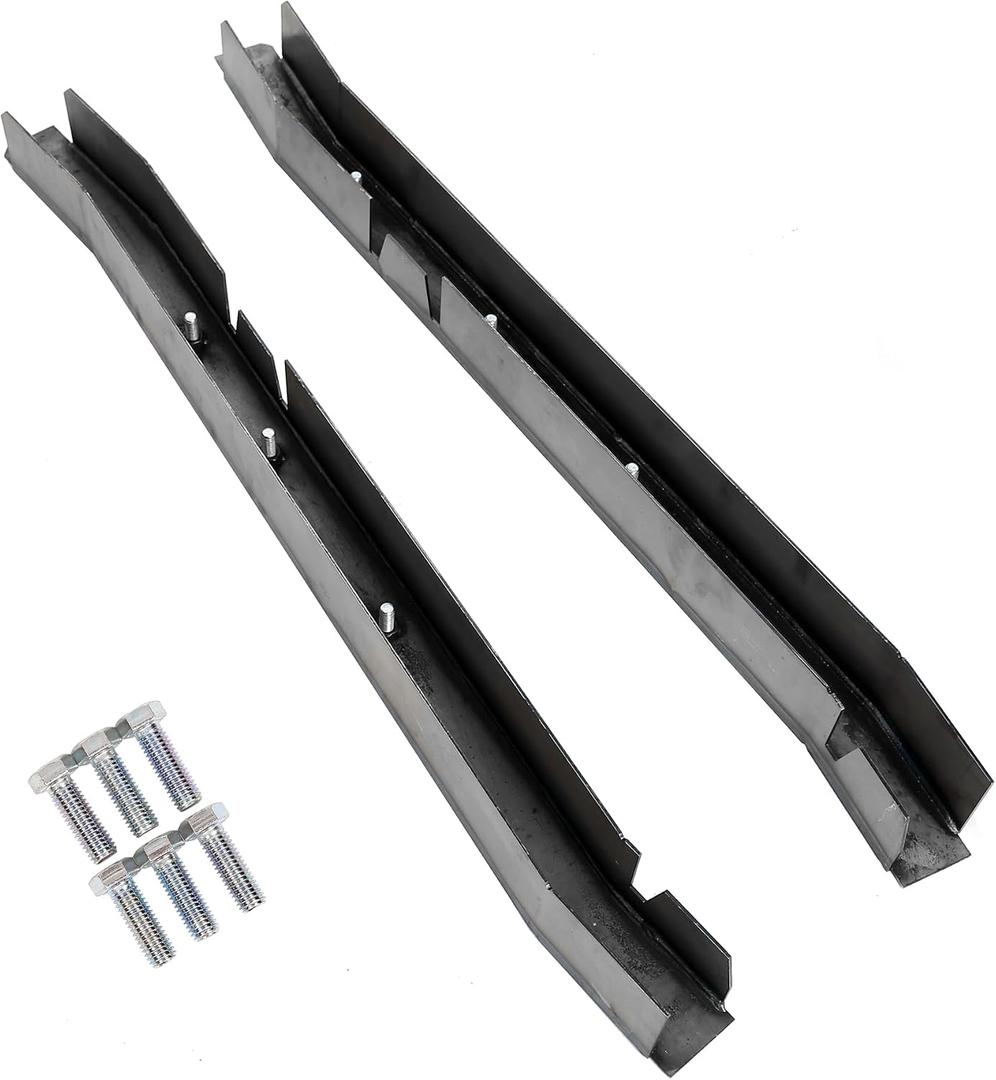 ECOTRIC Center Skid Plate Frame Rust Repair Compatible with 1997-2002 Jeep Wrangler TJ (1 Pair of Rear Trail Arm Skid Plates)