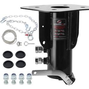5th Wheel to Gooseneck Adapter,Height Adjustable from 14 to 19 inches,20000 LBS GTW 4000 LBS VTW,2-5/16" Ball, Compatible with RV & Camper Trailers