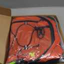 Lightweight Hydration Backpack, Running Backpack with 2L Water Bladder, Hydro Water Daypack for Cycling Hiking Rave for Men Women (Orange)