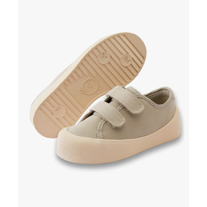 Boys Girls Kids Shoes Dual Hook and Loops Cupsole Casual Lightweight Canvas Sneakers with Sport Sole, Size 1.5