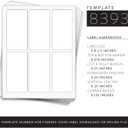 Bottle Labels Waterproof 5x2.5 Inch, 60 Blank Printable Vinyl Stickers for 4 oz Spray Bottles, Lotion, Cosmetics - Self-Adhesive Wraparound White Label Sheets for Inkjet, Small Business, DIY