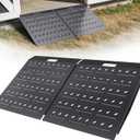VNN 29" x 48" Shed Ramps - Velvet Black Loading Ramp for Riding Mower, 2 Pack Ramps for Sheds，1800 LB Capacity Alloy Loading Dock Ramp for Garages, Barns