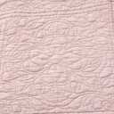 WINLIFE 100% Cotton Quilted Euro Sham Covers, 2 Pack Cotton 26'' x 26'' Pillow Covers, Soft and Breathable Euro Shams, Square Pillow Shams, Dusty Pink