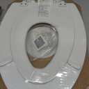 Toilet Seat with Built-In Potty Training Seat, Slow-Close, Removable that will Never Loosen, Elongated, White