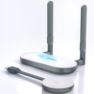 Wireless HDMI Transmitter and Receiver, Plug and Play, 2.4/5GHz Dual-Band 164FT Signal Transmission, 1080P@60Hz HD Picture Quality, Low Delay for Streaming Media to Monitor from Laptop/PC/Cable Box