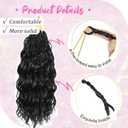Gowit Pre Looped Deep Wave Crochet Hair 14 Inch 7 Packs Short Curly Black Pre Twisted Ocean Wave Deep Twist Crochet Braids Synthetic Braiding Hair for Black Women