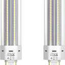 GX24QG24Q LED 4-Pin Base Light Bulb 22W (42W CFLCompact Fluorescent Lamp Equivalent) GX24 LED PL-C Recessed Lamp, RemoveBypass The Ballast, 6000K, 2-Pack, 22 Watts, 2 Pack, Daylight