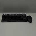 CHONCHOW Wireless Gaming Keyboard and Mouse Combo, Rechargeable 87 Key LED Light Up Keyboard Ergonomic Gaming Mouse, Backlit Wireless Mouse and Keyboard for Xbox PS4 PS4 PC Laptop