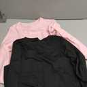 AUTOMET 3 Pack Womens Long Sleeve Shirts Y2K Going Out Crop Tops Cute Basic Slim Fitted Fall Fashion Outfits 2026 Clothes (Small, Pinkwhiteblack)