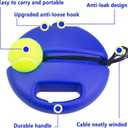 Tennis Rebound Ball & Trainer Kit with 4 Balls & 4 Elastic Ropes for Beginners, Kids & Adults