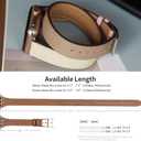 Bestig Bands Compatible with Apple Watch Band 40mm 41mm 38mm 42mm(Series 10 11) Women Men, Genuine Leather Double Tour Designed Slim Thin Strap for iWatch SE1/2/3 Ultra 3/2/1 Series 9 8 7 6 5 4 3 2 1