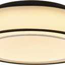 Modern Flush Mount Ceiling Light Fixture Drum Chandelier Fabric Shade Close to Ceiling Light for Bedroom Dining Room Hallway Foyer Closet